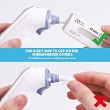 ALIOO 100x Ear Thermometer Probe Covers for Braun and Digital Thermometers view 4