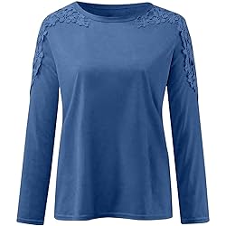 iPOGP Women's Round Neck Solid Color Hollow