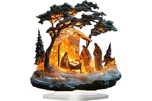 Nativity Scene Figures - Nativitys,Christmas Crafts Decorations,Jesus Birth Set Home Decoration,Classic | Christmas Tabletop 