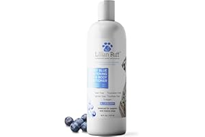 Lillian Ruff PRO Formula Berry Blue Brightening Dog Conditioner - Professional Whitening Conditioner Hydrate Dry Skin, Soften, Detangle, Restore Shine - Provitamin B5, USA Made 16oz