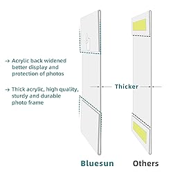 Bluesun 5x7 Picture Frame wall Hanging Acrylic set