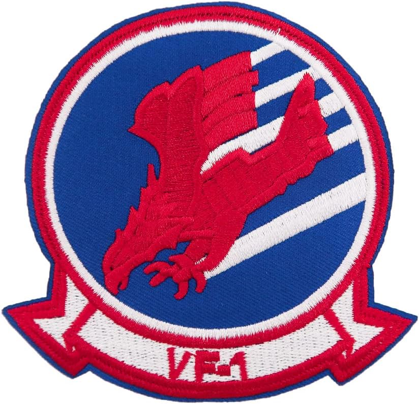 Mixed Media - Halloween Costume VF-1 US Navy Fighter Squadron Embroidered iron on Patch