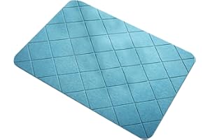 Stone Bath Mat, Super Absorbent Floor Pad for Shower with Instant Evaporation, Durable Diatomite Construction with Textured, 