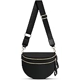 Checkered Nylon Crossbody Bag Bum Bag for Women Mom Spacious Checkered Crossbody Purses Shoulder Handbag