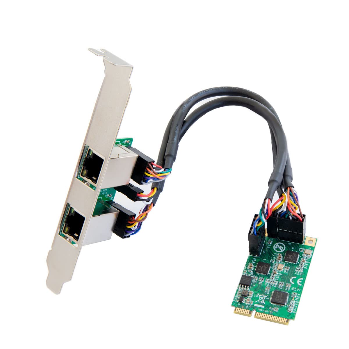 Dual 2.5 Gigabit Mini PCIe Ethernet Network Expansion Card