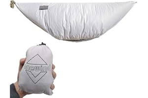 onewind Premium Hammock Wind Sock, Hammock end Wind Block, Lightweight and Wind-Resistant Underquilt Protector for Winter and Cold Weather Protection, Backpacking, Light Grey