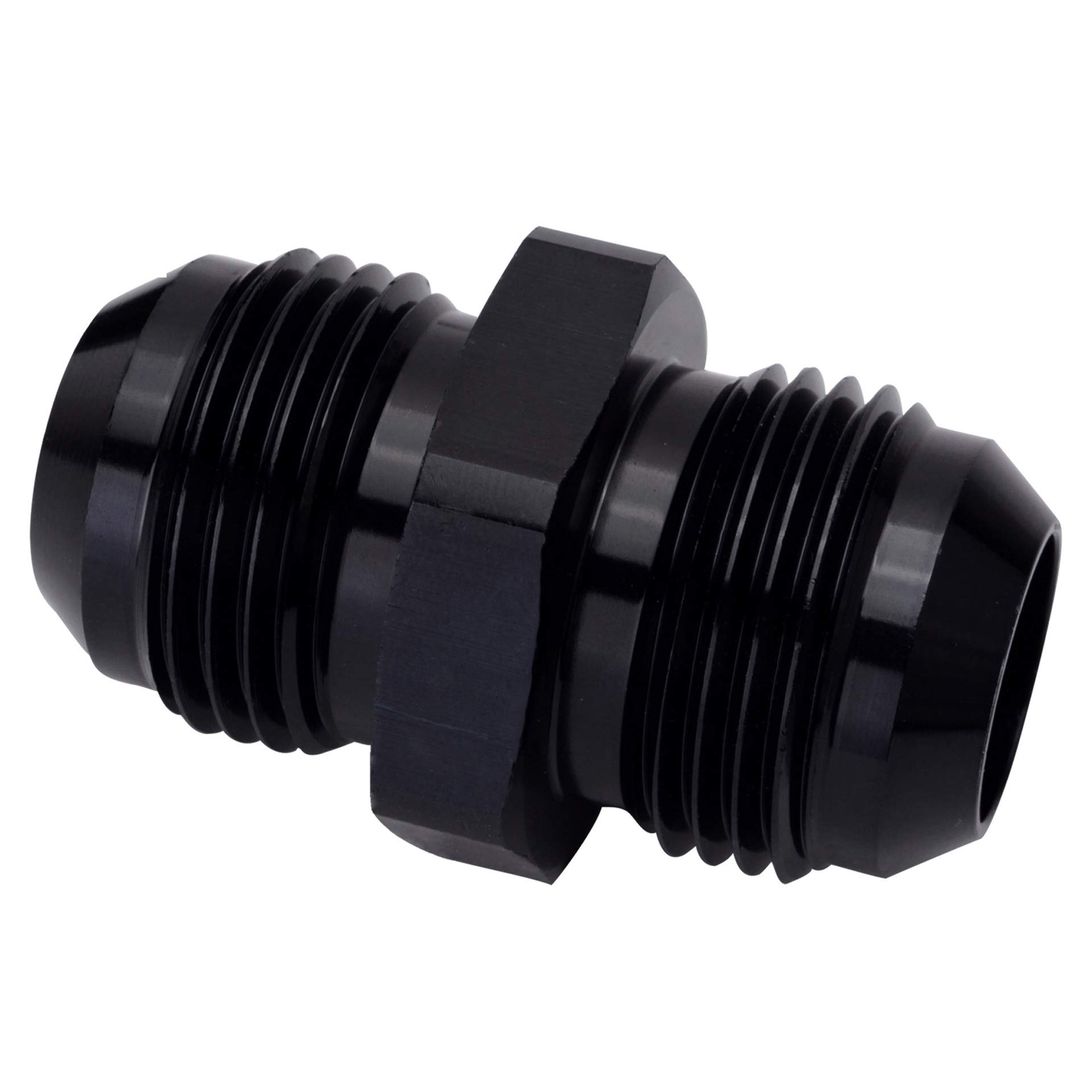 Photo 1 of EVIL ENERGY 6AN to 6AN Male Flare Coupler Union Straight Fuel Hose Adapter Fitting Black