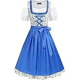 Scarlet Darkness Oktoberfest Carnival Costumes for Women German Dirndl Cosplay Dress