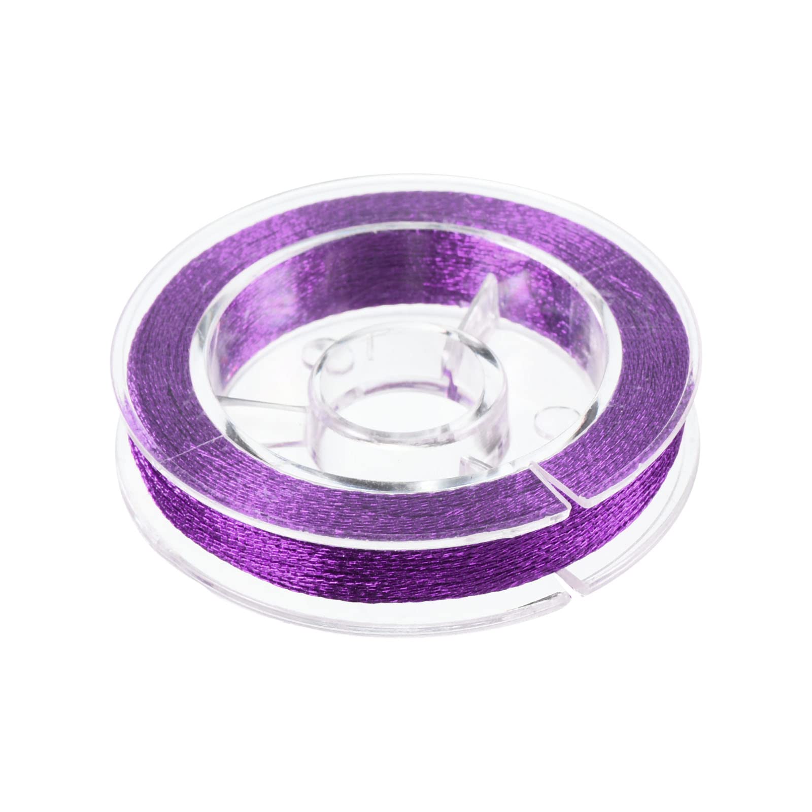 PATIKIL 50M/55 Yards Rod Guide Wrapping Thread, 450D Metallic DIY Fishing Rod Guides Fixing Line, Purple