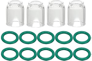 RIVERWELD TIG Glass Cup Clear Quartz Nozzles 53N61 7# 11.0mm for PTA DB SR WP 9 17 18 20 25 26 TIG Welding Torch 14pcs