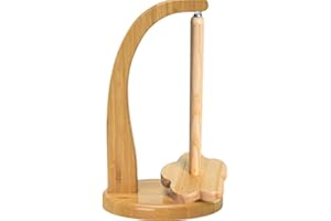 Athena's Elements Wood Yarn Holder for Knitting and Crocheting, Crochet Gift for Knitting Lovers, Wooden Yarn Spinner for crocheting well, gift for girls, women (Light Brown)