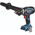 BOSCH GSB18V-1330CN PROFACTOR™ 18V Connected-Ready 1/2 In. Hammer Drill/Driver (Bare Tool), Black Blue