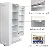 Ezigoo Motion Sensor LED Pantry Cabinet - Freestanding Kitchen Unit view 7