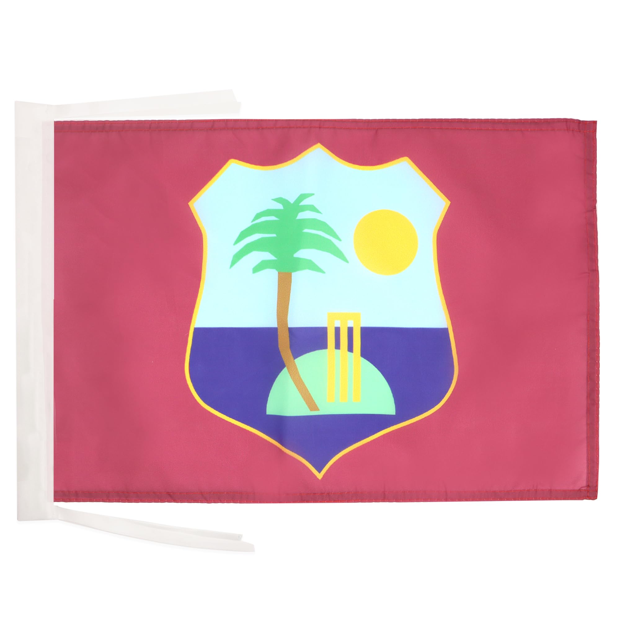 AZ FLAG - West Indies Flag - 18'' x 12'' - 100% Polyester Windies Small Banner with Two Cords - Fade Resistant - Vivid Colors - 18x12 in - 45x30 Cm