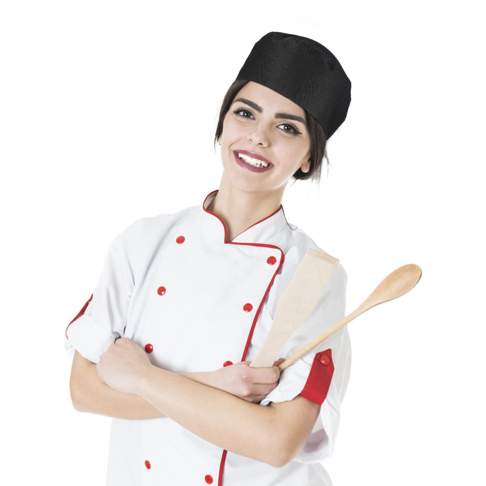 Cabilock Chef Cap Breathable Mesh Chef Hats Baker Hat Chef Hat Kitchen Cooking Chef Hat Adjustable Chef Caps Kitchen Working Caps