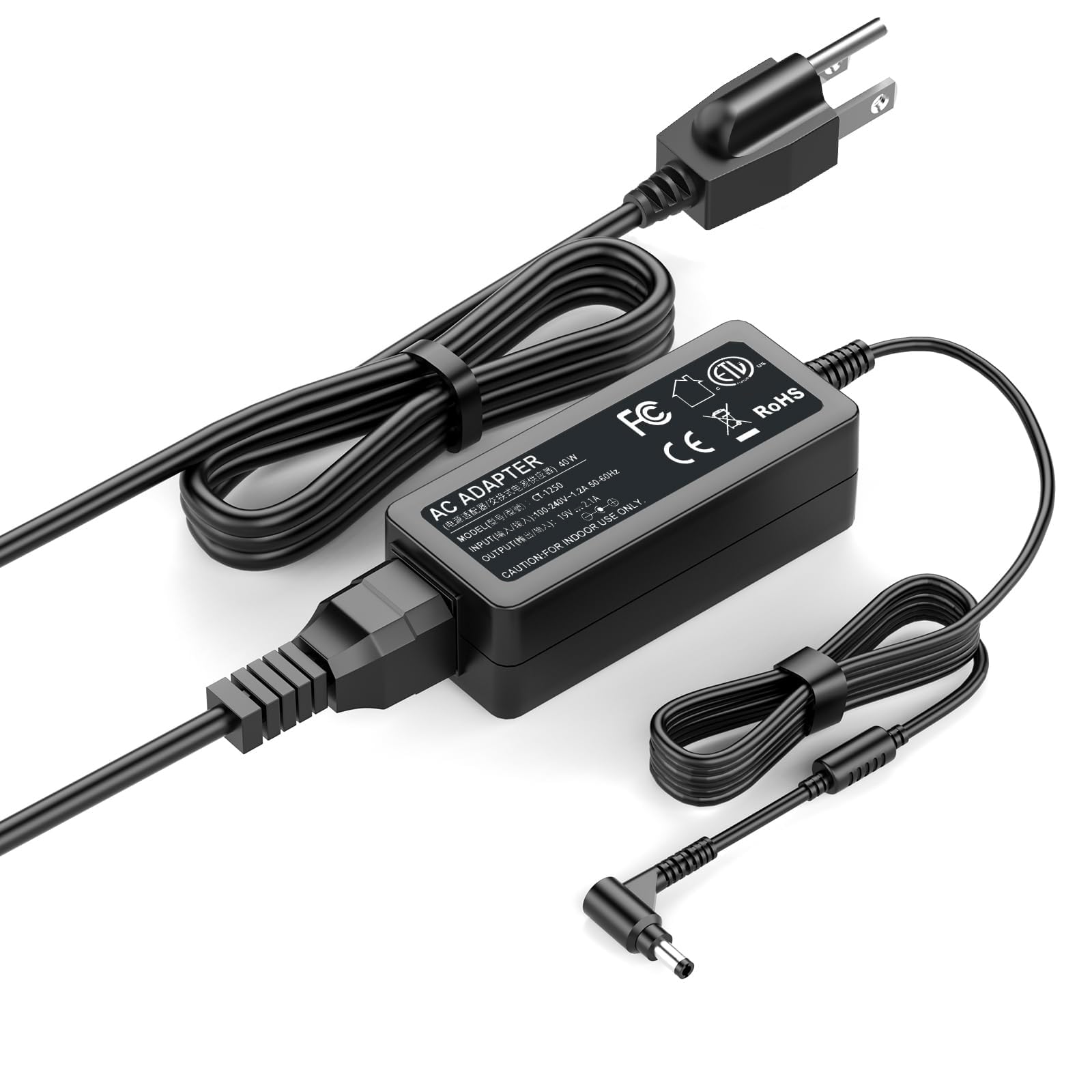 Photo 1 of VHBW 40W Laptop Charger for Samsung ATIV Book 9/9 Plus/9 Lite/9 Spin, 19.5V Computer Charger for Samsung Galaxy Book - Fit with A13-040N2A, PA-1400-96, AD-4019A - 3.0 * 1.0mm Connector Power Adapter