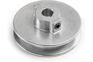T TERRE Terre Products, Heavy Duty 3" V-Groove Drive Pulley, Precision 1/2" Bore, Robust Z3A Zinc Alloy Die Cast Pulley