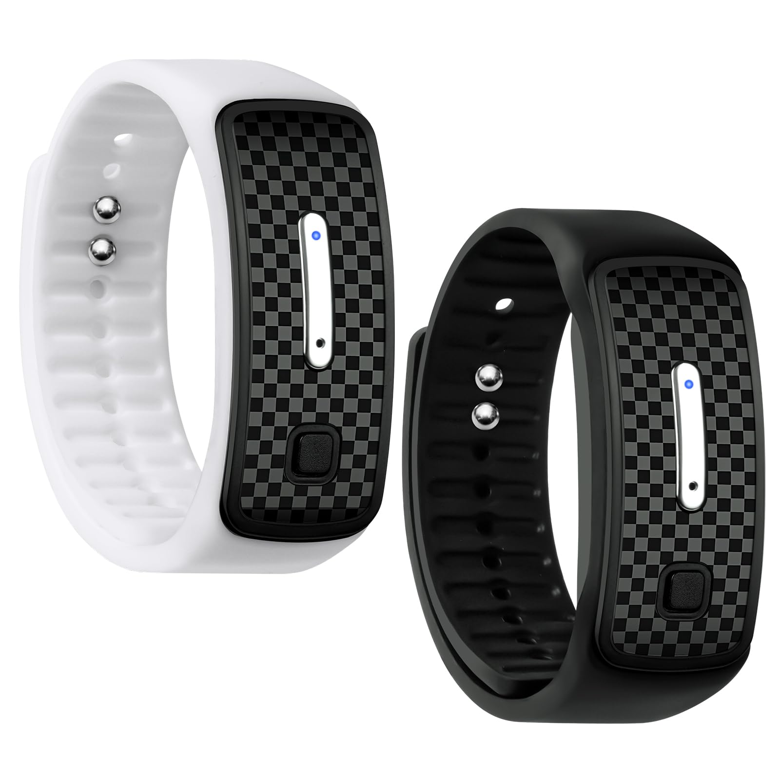 AOGOE Ultrasonic Bracelet, 2PCS Ultrasonic Body Shape Wristband, Ultrasonic Body Shape Bracelet, Lymphatic Drainage Ultrasound Bracelet for Men and Women, Mosquito Bracelet, Ultrasonic Wristband