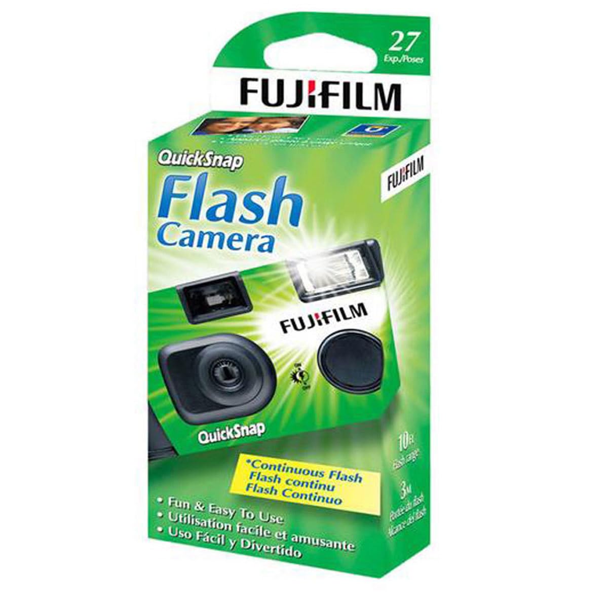 Fujifilm QuickSnap Flash 400 One Time Use 35mm Camera with Flash, 27 Exposures, 6-Pack