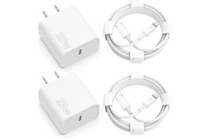 CQDKWG 25W iPhone Charger Fast Charging 2Pack 25W Type C Wall Charger Block with 6FT Long USB C to Lightning Cable Compatible with for iPhone 14Pro/13 Pro/12/12 Pro Max/11/XS Max/XS/XR/X/8