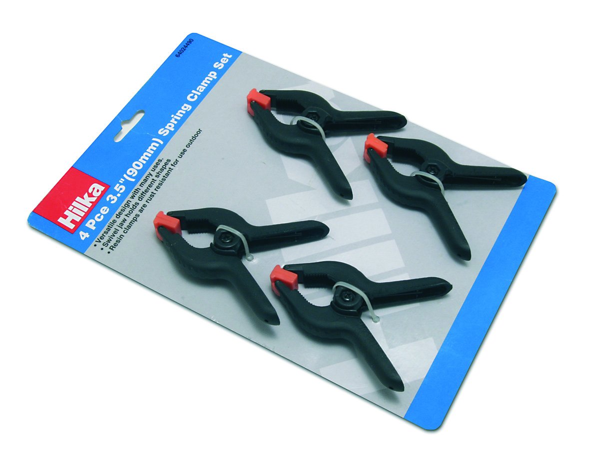 Hilka 64024490 3.25-Inch Spring Clamp Set,Black