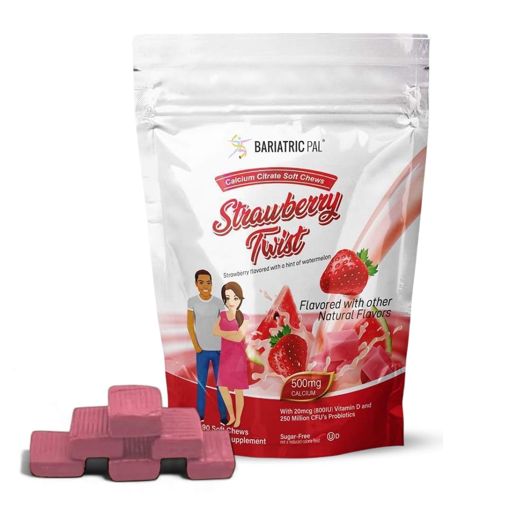 Calcium Citrate Soft Chews (Strawberry Twist)