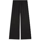 Sōlune Luxury Satin Straight Pant – Elevated Pajama Loungewear for Day to Night Leisure w Soft Elastic Waist & Flattering Fit