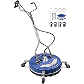 MEKOH 20&rdquo; Heavy-Duty Pressure Washer Surface Cleaner with Wheels, 4500PSI | Dual-Handle Power Washer Attachment for Large Driveway Sidewalk Deck Patio Concrete Streak-free Cleaning, 3/8'' Quick-Connect