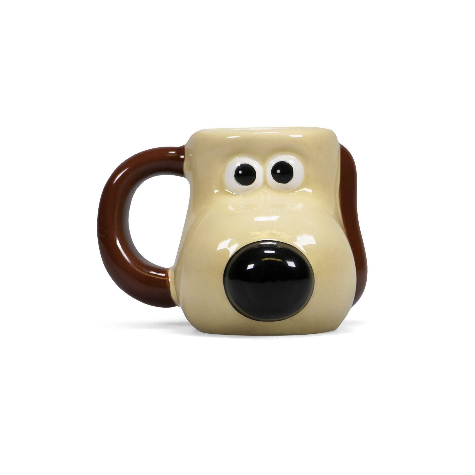 Half Moon Bay Gromit Espresso Mug | Wallace and Gromit Mug | Ceramic Coffee Mug | 3D Shaped Coffee Cup & Tea Mug | Mini Mug | Novelty Mug Espresso Mug | Wallace and Gromit Gifts |