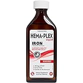 NaturesPlus Hema-Plex Liquid Iron, Mixed Berry - 8.5 oz - Iron & Essential Nutrients - Vegan, Gluten Free - 25 Servings
