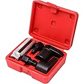 LSKASELUE 5 PCS Oxygen Sensor Socket Set, Automotive O2 Sensor Offset Wrench Remover & Thread Chaser Set, Heavy-Duty Socket R