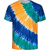 Regenboog Mardi Gras T-Shirt for Men Women, Adult Mardi Gras Round-Neck T-Shirt for Carnival Parades