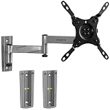 Mount-It! Locking RV TV Mount with Dual Wall Plates & Quick Release | Full Motion Rust-Resistant Aluminum Arm for Indoor & Outdoor Use in Camper, Trailer, RV | 13-42 Inch Screens, VESA 200 Compatible