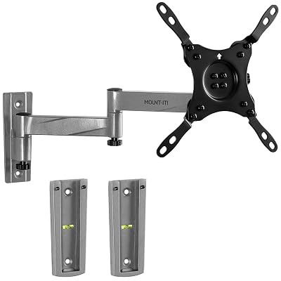Mount-It! Locking RV TV Mount with Dual Wall Plates & Quick Release | Full Motion Rust-Resistant Aluminum Arm for Indoor & Outdoor Use in Camper, Trailer, RV | 13-42 Inch Screens, VESA 200 Compatible