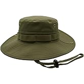 High Qualty Sun Hat 100% Cotton Size Adjustable Men Women Fishing Outdoor UPF 50+ Breathable 3 inch Brim Boonie Hat
