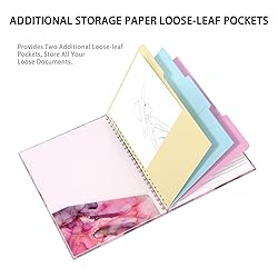 Rimilak Spiral Clipboard Folio with Refillable