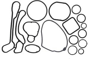 NewYall Engine Oil Cooler Gasket Seal O-Ring Full Set Kit for Chevrolet Aveo 09-11, Cruze 11-16, Sonic 12-17, Pontiac G3 Base & Wave Base 09, Saturn Astra XE & XR 08-09