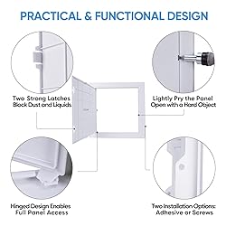 TICONN Access Panel for Drywall, 10 x10 Inch ABS