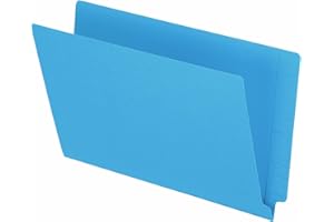 Pendaflex File Folders, Colour End Tab Folders, Legal Size, Blue, Full Tab, 50-Pack, Durable File Folders for Shelf Filing an