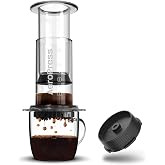 AeroPress Clear Coffee Maker &amp; Flow Control Filter Cap Bundle