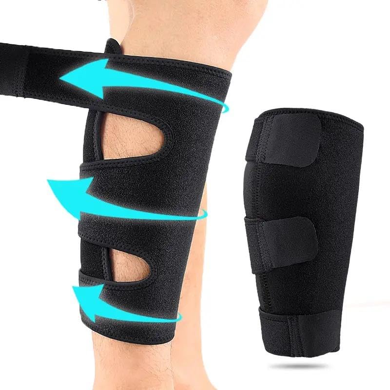 Atan Adjustable Calf Support Brace for Shin Splints and Calf Pain Relief – Compression Sleeve for Leg Muscle Recovery – Breathable Neoprene Calf Wrap for Running, Sports, and Daily Use