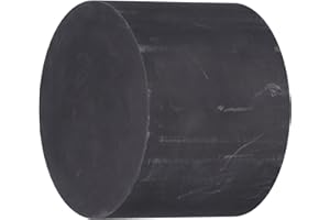 COSIKI Graphites Plate Milling Surface, Smelting Lab Graphite Crucible,Graphite Block Standard Size with 95%-98% Carbon Content for Metallurgical Industry(Diameter 80 Thickness 60mm)