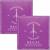 Augustine Strings Regal High Tension - Premium Crystal Nylon Classical Guitar Strings - Produced in New York by the Manufacturer of the Original Nylon String - 2 Sets
