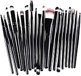 ZHIYE Makeup Brush Set 20 Pcs Professional Face Eye Travel Black view 1