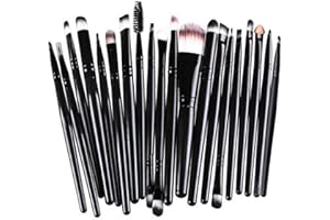 Makeup Brushes ZHIYE Make up Brush Set 20 PCs Professional Face Eyeliner for Foundation Blush Concealer Eyeshadow with Travel Black