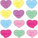 CCINEE 24pcs Valentines Day Heart Sticky Notes Bulk, Heart Shape Converation Notepads for Kids Adult Office School Valentines Day Party Favor Coworker Gift 720 Sheets
