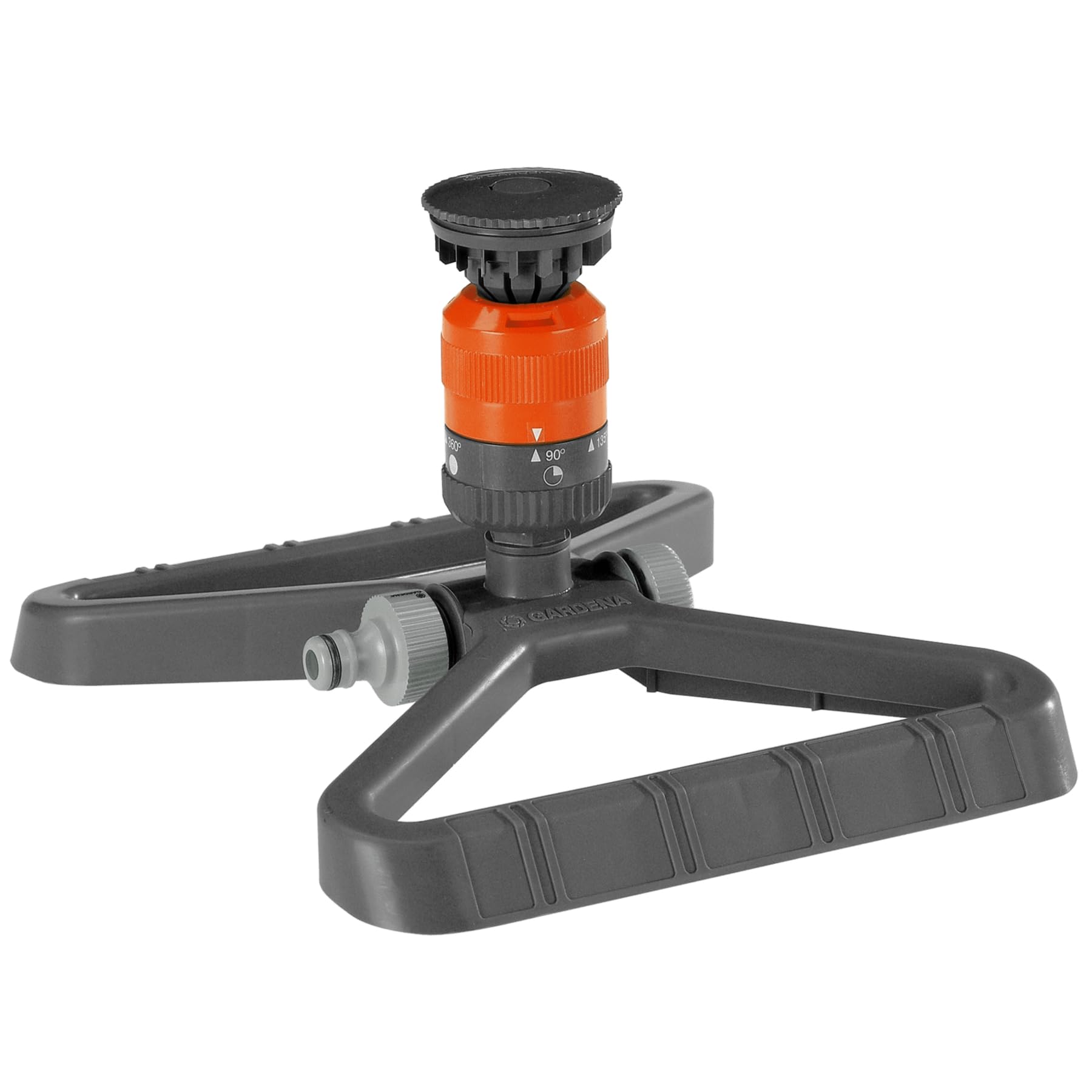 Gardena Comfort Circular Sprinkler Vario: Spray sprinkler for even water distribution, for areas of up to 225 m², 8.5-m range, seven-step sector setting from 90°-360°, stable plastic sled (1948-20) — image 1