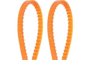 HARFINGTON 2pcs MB Series Standard Sewing Machine Belts MB370 Motor Triangle V-Belt with Single Tooth for Old Fashioned House