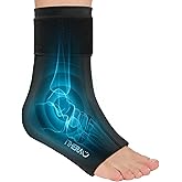 iTHERAU Ankle Ice Pack for Injuries Reusable- Gel Foot Ice Pack Wrap, Cold Pack Compression Therapy for Plantar Fasciitis, Sp