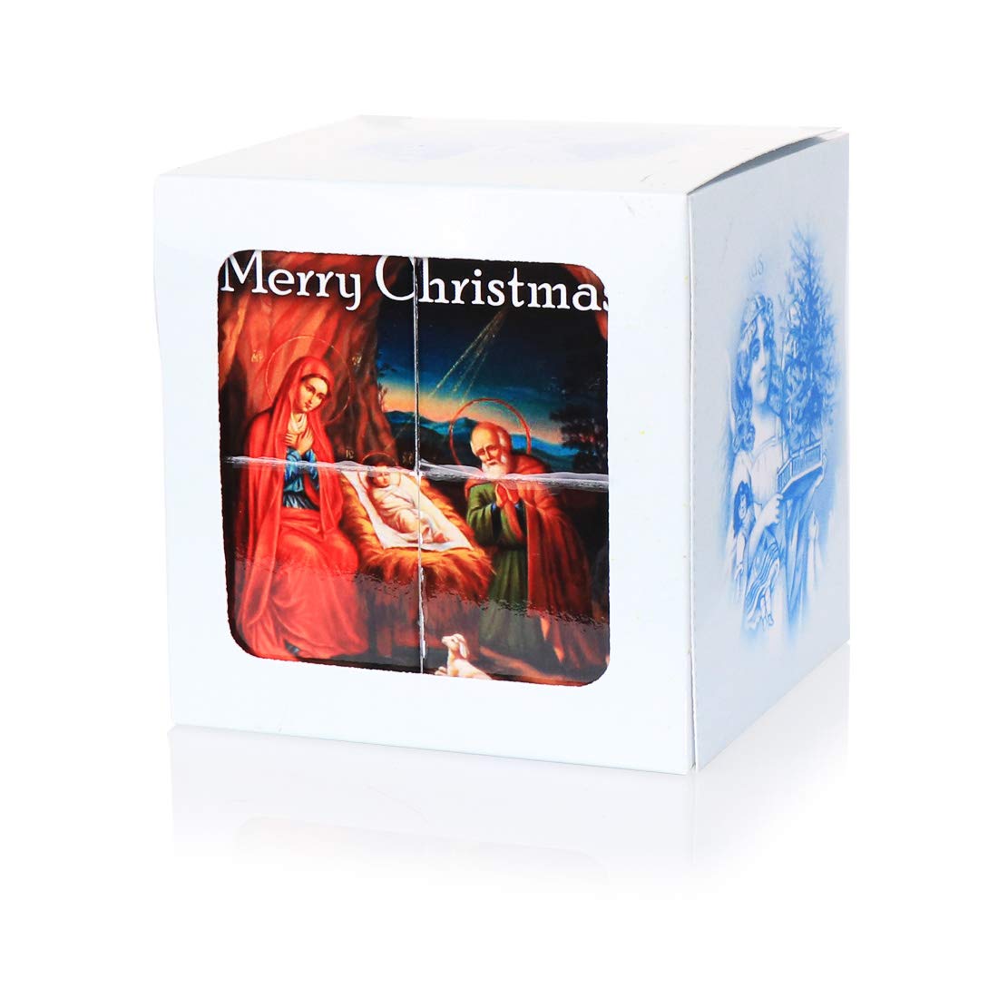 NKlaus Retro Merry Christmas Photo Cube Christmas Decoration Picture Cube Angels